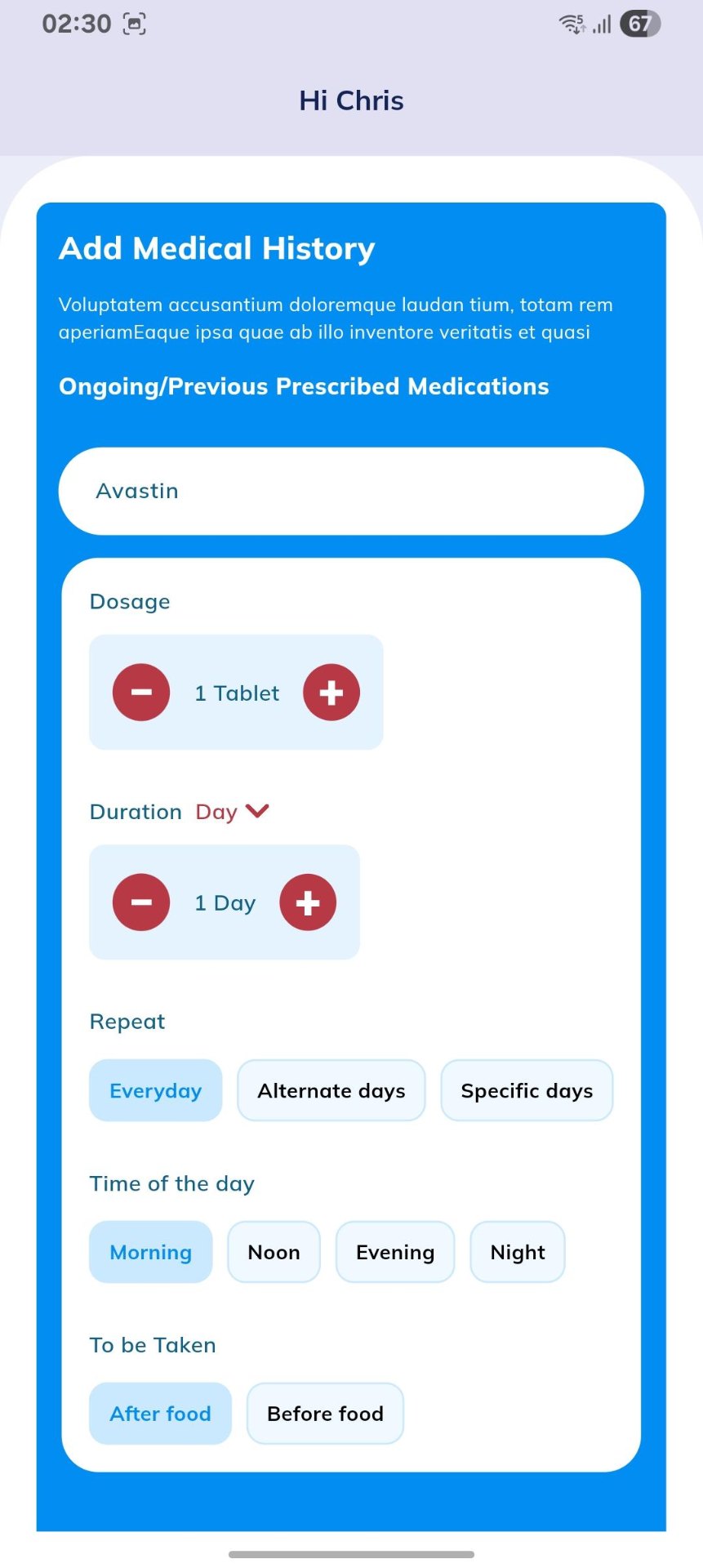 Add Medication